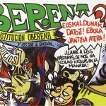 Pancarta de la Peña Oberena Sanfermin 2015