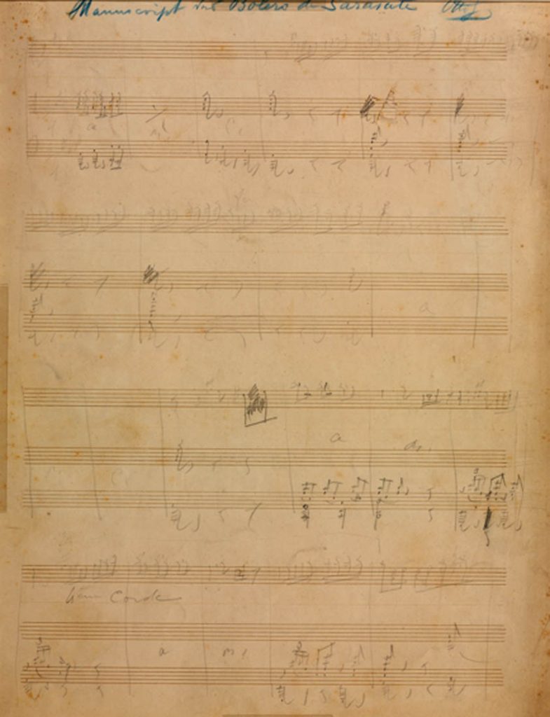 Bolero, Opus 30 : para violín y piano [Ca. 1885] M. Sarasate/ 1,